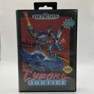 Sega Genesis 1993 Cyborg Justice Vintage‎ Retro Video Game Untested